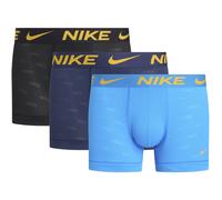 3er Pack NIKE Boxershorts Trunks Herren 430 - photo blue/ mnight nvy/ BLK - log m S