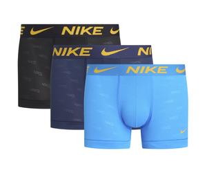 3er Pack NIKE Boxershorts Trunks Herren 430 - photo blue/ mnight nvy/ BLK - log m S