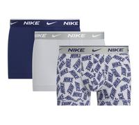 3er Pack NIKE Boxershorts Trunks Herren EWS - wlf gry shtrd nke print/wlf gry/b v M
