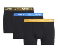 Nike Trunk Boxershorts schwarz intensiv orange blau (3er Pack) - M