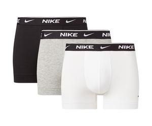 3er Pack NIKE Boxershorts Trunks Herren MP1 - white/grey heather/black M