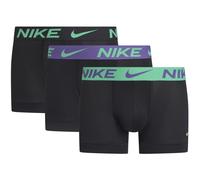 3er Pack NIKE Boxershorts Trunks Herren U9M - BLK grn shck/wld violet/BLK text wb XL