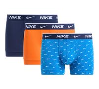 Nike Essential Cotton Stretch Trunk Boxer Short 3er Pack Herren - hellblau, orange, Größe XL