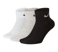 Nike Cushion Quarter Training Socks 3PPK, Gr.: 34-38 schwarz