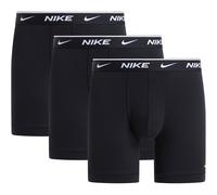 Boxer NIKE UNDERWEAR "BOXER BRIEF 3PK", Herren, Gr. XL, 3 Stk., schwarz (schwarz, schwarz, schwarz), Jersey, Obermaterial: 95% Baumwolle, 5% Elasthan, körpernah, Unterhosen, mit Logo-Elastikbund (6424