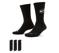 Nike - Everyday Crew (3 Pair) Schwarz - Gr. - M
