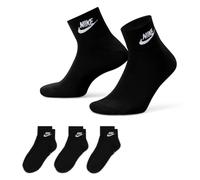 Nike Unisex Essential for Everyone Kn chelsocken 3 Paar , schwarz / weiß, 42-46 EU