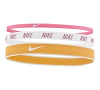 3er Pack NIKE Haarbänder Mixed Width 624 - pinksicle/white/yellow ochre