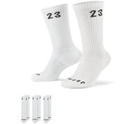 3er Pack NIKE Jordan Essentials Crew-Socken 100 - white/black 38-42
