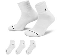 3er Pack NIKE Jordan Everyday Ankle Trainingssocken 100 - white/black 38-42