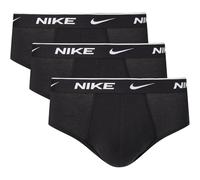 Nike 3P Everyday Essentials Cotton Stretch Hip Brief Schwarz Baumwolle Medium Herren