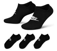 3er Pack NIKE Sportswear Everyday Essential No-Show Sneakersocken 010 - black/white 42-46