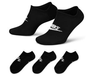 3er Pack NIKE Sportswear Everyday Essential No-Show Sneakersocken 010 - black/white 42-46