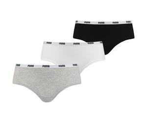 3er Pack PUMA Hipster Damen white / grey / black L