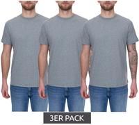 3er Pack Puma Statement Deluxe Edition Base nachhaltiges Herren Baumwoll-Shirt T-Shirts 683509 01 Grau S