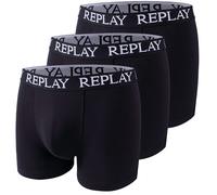 3er Pack REPLAY Basic Cuff Boxershorts Herren N011 - black L