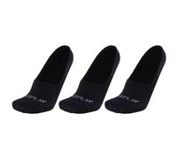 3er Pack REPLAY Basic Foot Logo Invisible Füßlinge Herren N126 - black/castlerock 35-38
