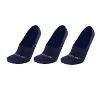 3er Pack REPLAY Basic Foot Logo Invisible Füßlinge Herren N159 - dark blue/grey 35-38