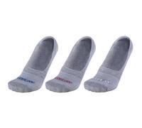 3er Pack REPLAY Basic Foot Logo Invisible Füßlinge Herren N162 - grey melange/logo ass colours 35-38
