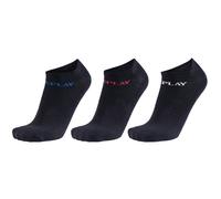 3er Pack REPLAY Basic Instep Logo Sneakersocken Herren N161 - black/logo ass colours 35-38