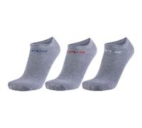 3er Pack REPLAY Inliner Basic Sneakersocken mit Banderole grey mel./logo ass c 39-42