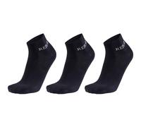 3er Pack REPLAY Low Cut Basic Ankle Socken mit Banderole black/castlerock 39-42