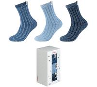3er Pack s.Oliver Cosy Rib Socken in Geschenkbox 5900 - dark blue 39-42