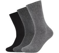 s.Oliver Langschaftsocken 3er-Pack 6007840.9901 – schwarz/grau – Größe 35-38