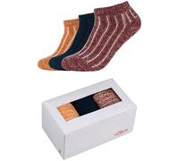 3er Pack s.Oliver Hygge Rib Sneakersocken in Geschenkbox 3877 - syrah 35-38