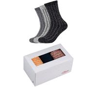 s.Oliver Unisex Sockenbox 3er Pack 39/42 anthracite melange