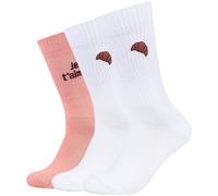 3er Pack s.Oliver Originals Baumwoll Tennissocken 4040 - coral cloud 39-42