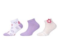 3er Pack s.Oliver Originals Motif Baumwoll Sneakersocken Mädchen 8200 - nature melange 35-38