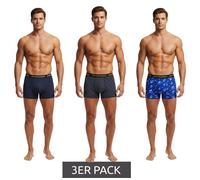 3er Pack SCOTCH & SODA Herren Boxershorts mit Baumwoll-Stretch Unterwäsche Unterhose SSSP25M166645-421 Blau/Bunt S