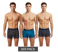 3er Pack SCOTCH & SODA Herren Boxershorts mit Baumwoll-Stretch Unterwäsche Unterhose SSSP25M166645-430 Blau/Schwarz/Bunt M