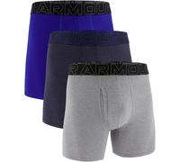3er Pack UNDER ARMOUR Performance Cotton Solid 6" Boxershorts Herren 413 - midnight navy L