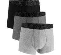 Under Armour Herren Boxershorts Performance Tech 3" 3er-Pack, atmungsaktiv, grau L