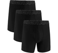 3er Pack UNDER ARMOUR Performance Tech Solid 6" Boxershorts Herren 001 - black L