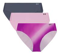Under Armour Pure Stretch 3-Pack Printed No Show Bikini Slips XS lila