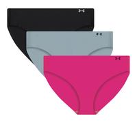 Under Armour UA PURE STRETCH NO SHOW BIKINI-SOLID 3PK Slips S pink