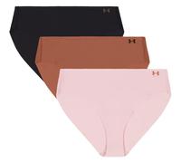 3er Pack UNDER ARMOUR Pure Stretch No-Show Solid Bikini Briefs Damen 685 - prime pink M