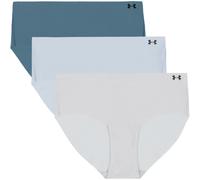 3er Pack UNDER ARMOUR Pure Stretch No-Show Solid Hipster Damen 439 - blue calm XS