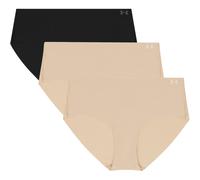 3er Pack UNDER ARMOUR Pure Stretch No-Show Solid Hipster Damen 996 - hue 500 w/black L