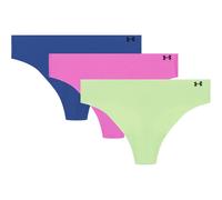 3er Pack UNDER ARMOUR Pure Stretch No-Show Solid String Damen 354 - retro green XL