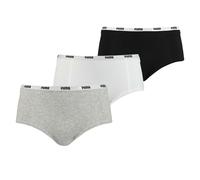 Puma Panty mit Stretch-Anteil im 3er-Pack in Hellgrau, Größe L
