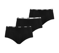 3er Puma Damenslip Mini Shorts Panty Comfort Cotton Stretch XS PDMS schwarz