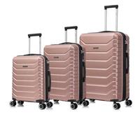 3er-Set Koffer aus ABS+PC | Kabinenkoffer 55 x 40 x 20 cm - 10 kg | Mittlerer erweiterbarer Koffer - 66 x 45 x 27,50 cm - 30 cm ausgezogen - 23 kg | G