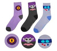 3er Set Socken 8-Bit, Rico und Mortis