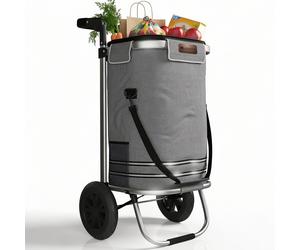 3in1 Einkaufstrolley - 56 L Kapazität Grau