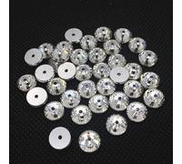 3mm 4mm 5mm 6mm Glaskristall Runde Strasssteine zum Aufnähen mit 1 Mittelloch Aufnähstein-kristallklar,5mm 1440Stk