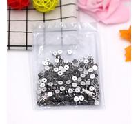 3mm 4mm 5mm 6mm Glaskristall Runde Strasssteine zum Aufnähen mit 1 Mittelloch zum Aufnähen steinklar grau,4mm 1440Stk